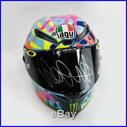 Signed Valentino Rossi Misano 2014 Helmet Yamaha MotoGP