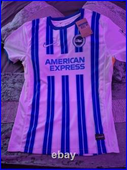 Signed Yankuba Minteh Shirt (Medium). Number 17 with COA