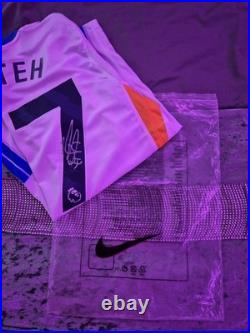 Signed Yankuba Minteh Shirt (Medium). Number 17 with COA