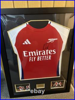 Signed football shirt framed coa Martin Odegaard Comes With COA