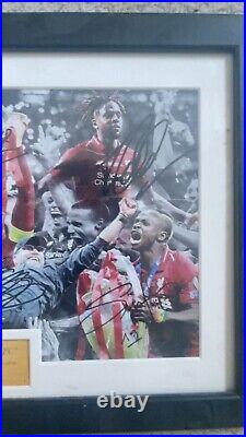 Signed liverpool champions league winners