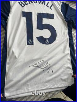 Signed lucas bergvalk shirt with COA in frame