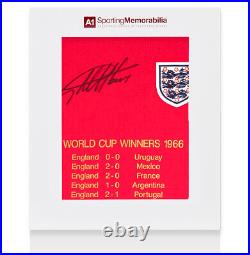 Sir Geoff Hurst Signed 1966 England Shirt Special Edition Gift Box