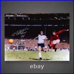 Sir Geoff Hurst Signed Ltd Edition Photo Of Just 66 Signed In Silver 10 For £200