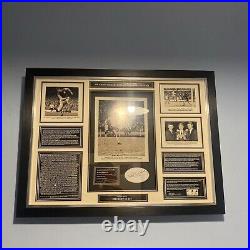 Sir Geoff Hurst signed plaque