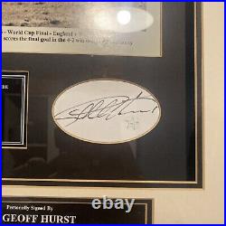 Sir Geoff Hurst signed plaque