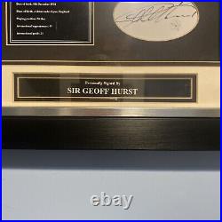 Sir Geoff Hurst signed plaque