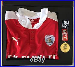 Sky Bet Promotion Auction Signed 2015/16 Barnsley shirt and Play-Off medal set