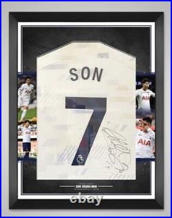 Son Heung Min Signed & Framed Tottenham Hotspur shirt Authentic