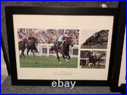 Sports Memorabilia, 4 Photos And Framed (One Signed) Excellent Condition