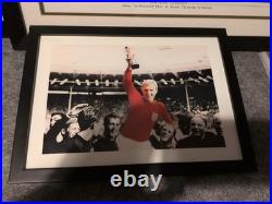 Sports Memorabilia, 4 Photos And Framed (One Signed) Excellent Condition