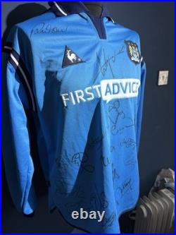 Squad Signed 2001-03 Man City Shirt