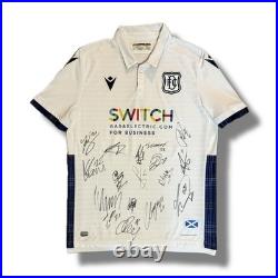 Squad Signed DUNDEE FC Football Away Shirt Memorabilia COA