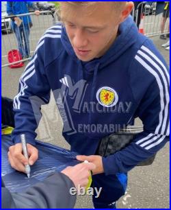Squad Signed SCOTLAND Nations League 2024 Football Home Shirt COA & Proof