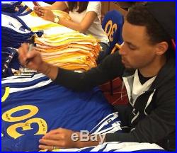Stephen Curry Autograph Warriors Signed & Inscribed Swingman Jersey (Curry COA)