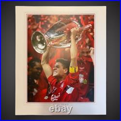 Steven Gerrard Giant 24x20 Signed Liverpool Pic 2005 Champions League Win £99