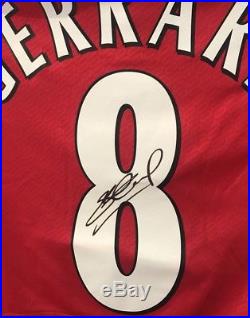 Steven Gerrard Signed Champions League Liverpoool 2005 Shirt Minor Fade COA £125