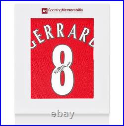 Steven Gerrard Signed Liverpool Shirt Istanbul 2005 Champions League Final Num
