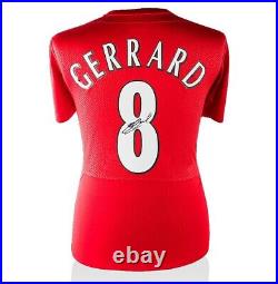 Steven Gerrard Signed Liverpool Shirt Istanbul 2005 Champions League Final Num