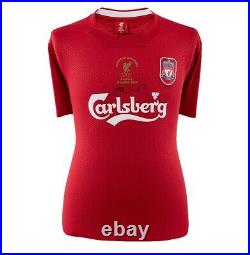 Steven Gerrard Signed Liverpool Shirt Istanbul 2005 Champions League Winners