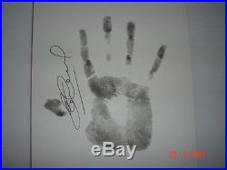 Steven Gerrard signed original Ink hand print