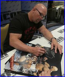 Stone Cold Steve Austin & Bill Goldberg Signed WWE 16x20 Photo BAS Beckett COA 1