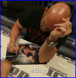 Stone Cold Steve Austin Bret Hart Signed WWE 11x14 Photo BAS COA Wrestlemania 13