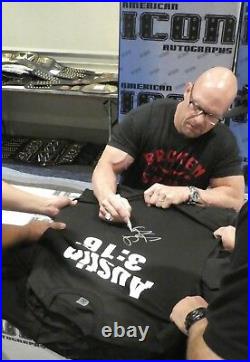 Stone Cold Steve Austin Signed WWE Retro 316 Shirt BAS Beckett COA Autograph L