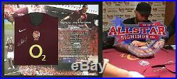 Thierry Henry Framed Signed Arsenal Football Shirt With Proof Allstars Exclusive