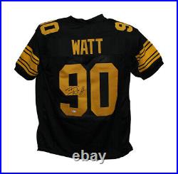 TJ Watt Autographed/Signed Pro Style Color Rush XL Jersey Beckett BAS 33296