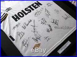 TOTTENHAM HOTSPURS signed framed shirt 1994 1995 Jürgen Klinsmann Sheringham etc