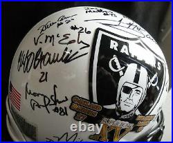 Team Signed Auto Authentic Full Size Helmet Oakland Raiders Super Bowl XV JSA WH