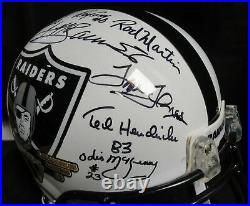 Team Signed Auto Authentic Full Size Helmet Oakland Raiders Super Bowl XV JSA WH