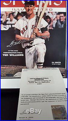 Ted Williams Autographed Signed 1955 Matted & Framed Sports Illustrated UDA