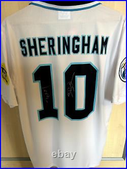 Teddy Sheringham Hand Signed England Euro 96 Shirt (private signing)