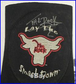 The Rock Signed Official WWE Ring Worn Used Elbow Pad BAS Beckett COA Autograph