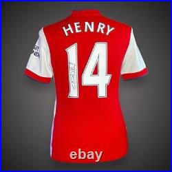Thierry Henry Hand Signed Arsenal Football Shirt With COA Superb £225