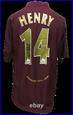 Thierry Henry Signed Rare Arsenal Highbury 2006 Football Shirt Proof & Coa