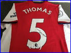 Thomas Partey SIGNED Arsenal 2021/22 Home Shirt