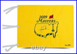 Tiger Woods Signed Autographed 2019 Masters Championship Pin Flag UDA Upper Deck