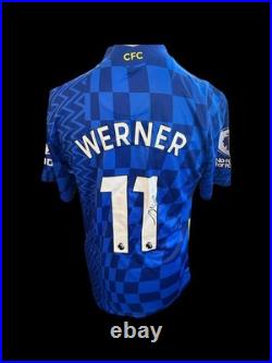 Timo Werner Chelsea Hand Signed 2021/22 Home Shirt