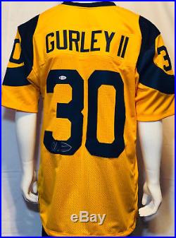 Todd Gurley Signed Los Angeles Rams Jersey Color Rush NFL Beckett BAS