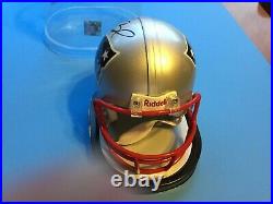 Tom Brady Autographed Signed Mini Helmet AUTO ASM COA BOLD SIGNATURE