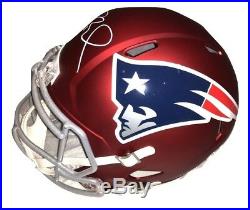 Tom Brady New England Patriots Signed Autographed Full Size BLAZE Helmet TRISTAR