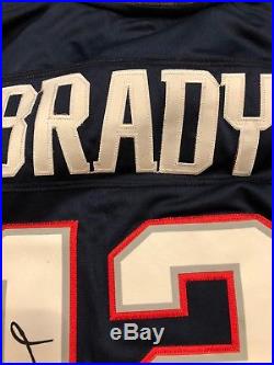 Tom Brady Signed / Autographed Patriots ON-FIELD Game Football Jersey XL