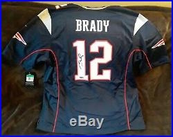 Tom Brady Signed Blue Authentic Nike New England Patriots Jersey TriStar COA