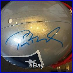 Tom Brady Signed New England Patriots Full Size Helmet Steiner & Tristar COA