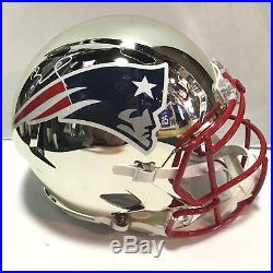 Tom Brady Signed Patriots FS Chrome helmet autograph Steiner tristar COA SB MVP