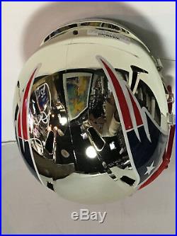Tom Brady Signed Patriots FS Chrome helmet autograph Steiner tristar COA SB MVP