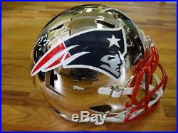 Tom Brady Signed Tristar Steiner Authentic Chrome Full Patriots Helmet Autograph